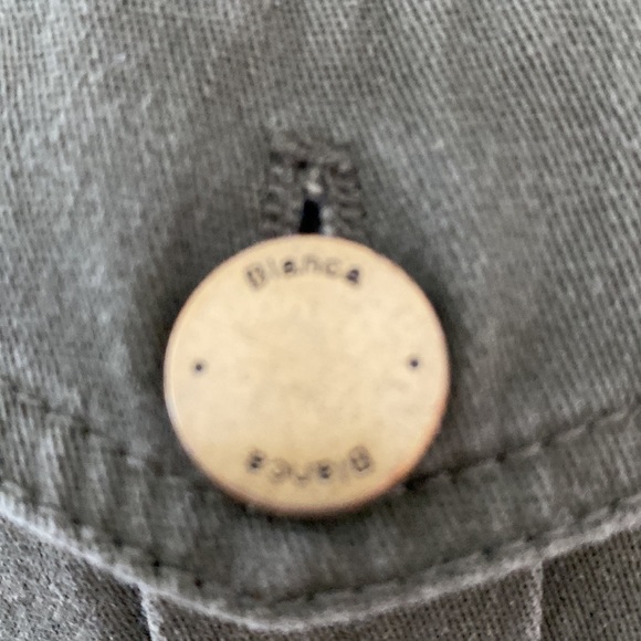 Bianca Nygard military style olive grren jacket. Chest 20”  Length 27.5” Unlined - Picture 6 of 13